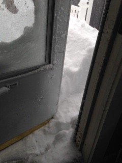 door open snow